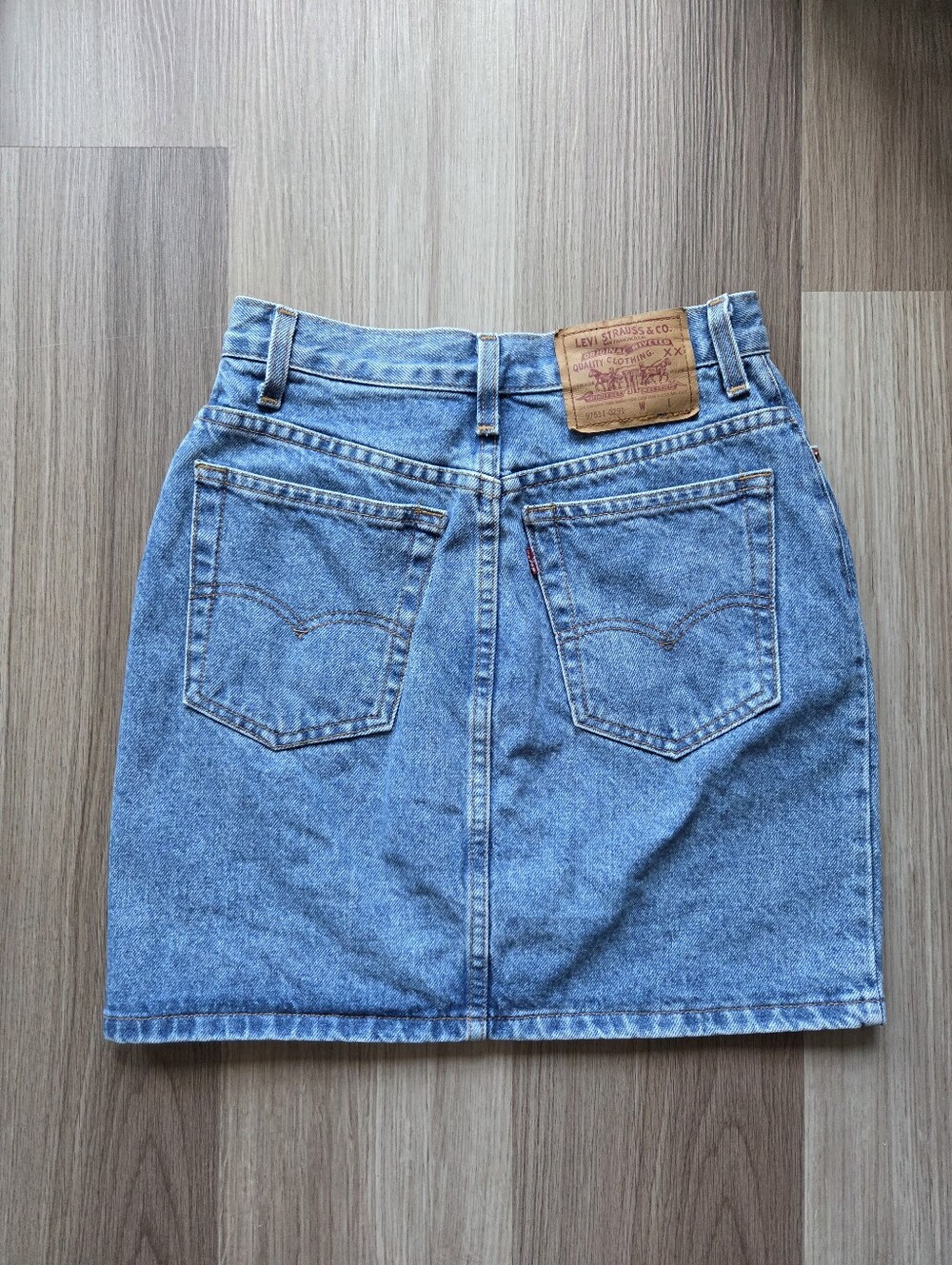 Levi's Classic Light Blue Denim Mini Skirt